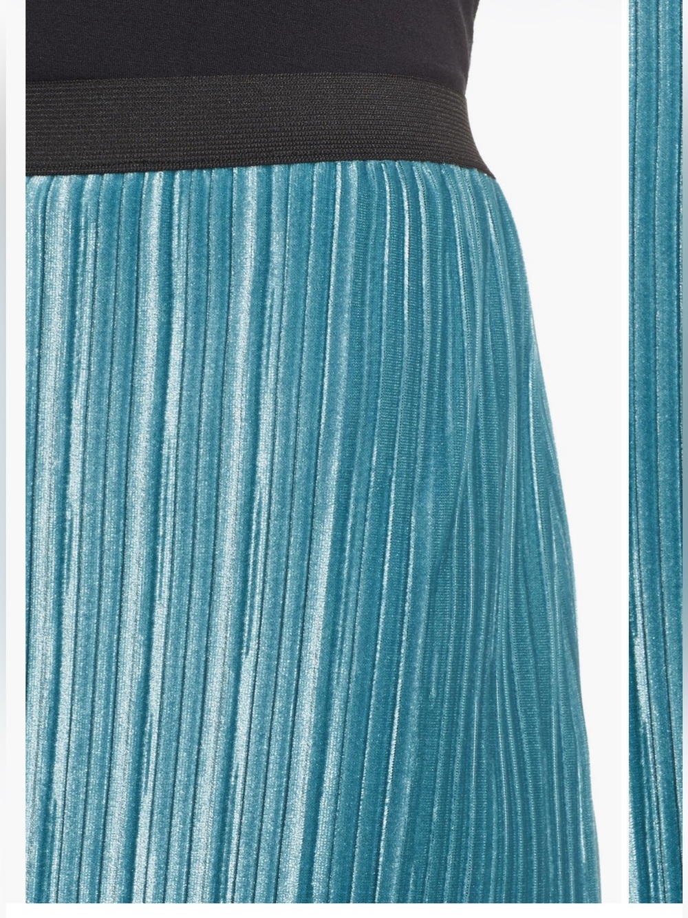 Leith Velour Pencil Skirt - Picture 3 of 4